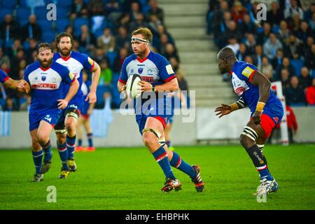 Hendrik ROODT - 07.03.2015 - Racing Metro / Grenoble - 19eme journee de Top 14.Photo : Dave Winter / Icon Sport.. *** Local Caption Stock Photo