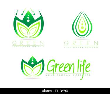 Abstract Flower Logo. Creative Vector lotus flower icon design with ...
