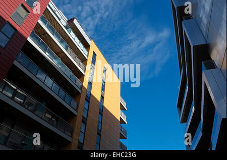 stylish development of new apartments, norwich, norfolk, england Stock Photo
