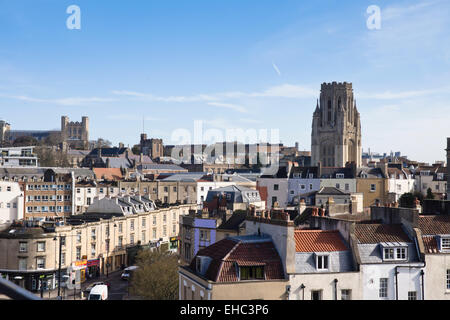 The Wills Memorial Tower of Bristol University, Park Street Bristol England Stock Photo