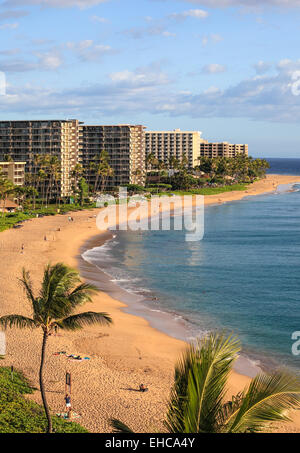 Kaanapali Beach on Maui Stock Photo