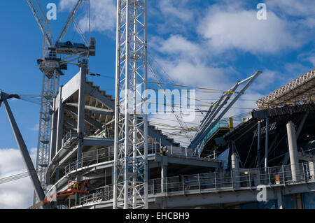 Etihad Stadium, south stand expansion under construction, Eastlands, Bradford, Manchester, England, UK Stock Photo