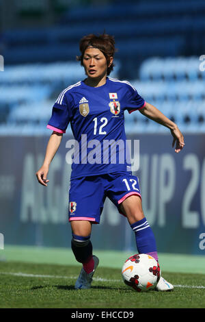 Faro, Portugal. 11th Mar, 2015. Megumi Kamionobe (JPN) Football/Soccer : Algarve Women's Football Cup 2015 Placement Match between Japan 2-0 Iceland at Algarve Stadium in Faro, Portugal . © YUTAKA/AFLO SPORT/Alamy Live News Stock Photo