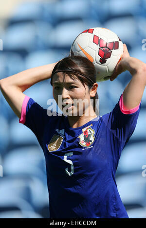 Faro, Portugal. 11th Mar, 2015. Aya Sameshima (JPN) Football/Soccer : Algarve Women's Football Cup 2015 Placement Match between Japan 2-0 Iceland at Algarve Stadium in Faro, Portugal . © YUTAKA/AFLO SPORT/Alamy Live News Stock Photo