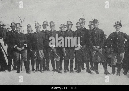 Alpine Chasseurs of the Italian Army, circa 1915 Stock Photo