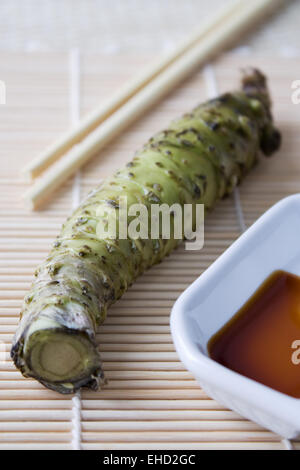 Frischer Wasabi - Fresh Wasabi Stock Photo