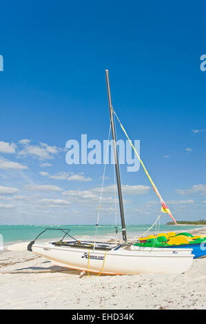 Vertical view of an amazing Cuban beach. Stock Photo