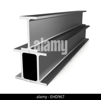 Wide flange. 3d illustration on white background Stock Photo