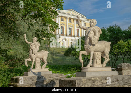 Palace in Pavlovsk park Saint-Petersburg Russia Stock Photo