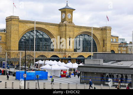 King's or Kings Cross Station,major gateways into London from the north,formerly a red light district & run-down being remodeled Stock Photo