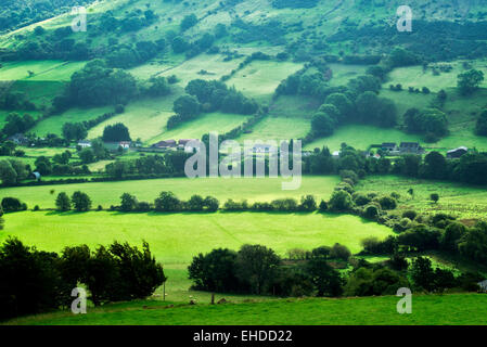 Glenariff Valley from Glenariff Forest Park, Northern Ireland Stock Photo