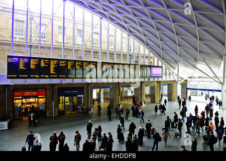 King's or Kings Cross Station,major gateways into London from the north,formerly a red light district & run-down being remodeled Stock Photo