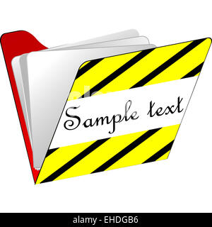 folder icon isolated on white Stock Photo