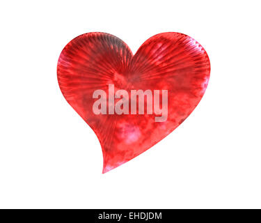 red icy heart Stock Photo
