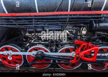 part of active steam locomotive Stock Photo - Alamy