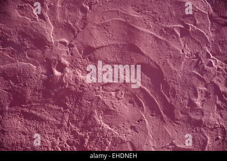 Wall detail with pink colored concrete structure Stock Photo