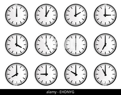 clock at 5 past 12 Stock Photo: 1091418 - Alamy