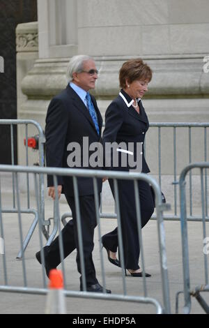 Guests attend the Joan Rivers Memorial Service Featuring: Guest Where: Manhattan, New York, United States When: 07 Sep 2014 Stock Photo