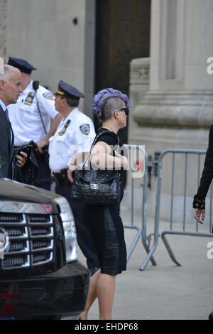 Guests attend the Joan Rivers Memorial Service Featuring: Kelly Osbourne Where: Manhattan, New York, United States When: 07 Sep 2014 Stock Photo