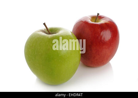red and green apple Stock Photo