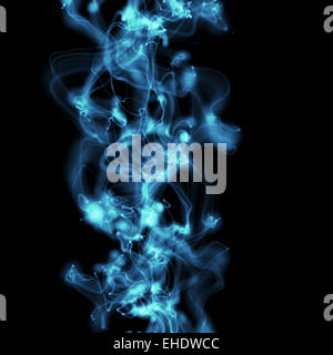 wavy abstract blue smoky background