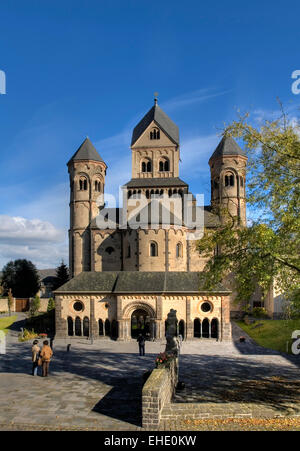 The abbey church of the Benedectine monastery of Maria Laach, Germany, Rhineland-Palatinate, Europe Stock Photo