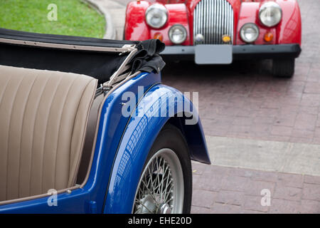 Two Vintage Cars Stock Photo