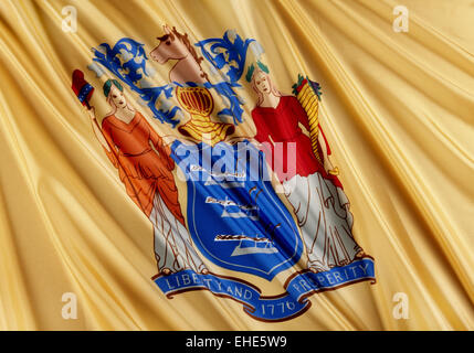 New Jersey state flag Stock Photo