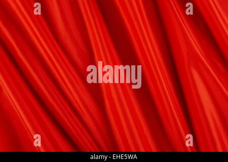 Shiny red fabric Stock Photo