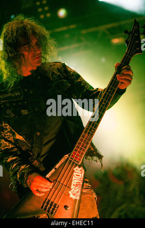 Sami YliSirniö of Kreator performing at Release Athens Festival in