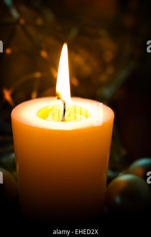 Still life with candle Stock Photo