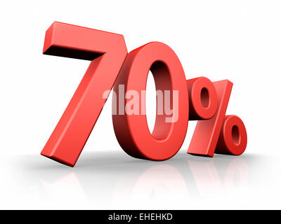 Red Seventy Percent Stock Photo