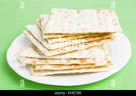 Jewish Matza bread Stock Photo