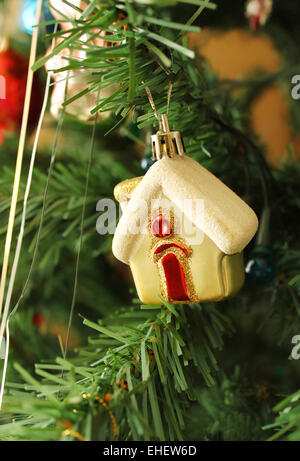 Christmas toys in the form of home Stock Photo