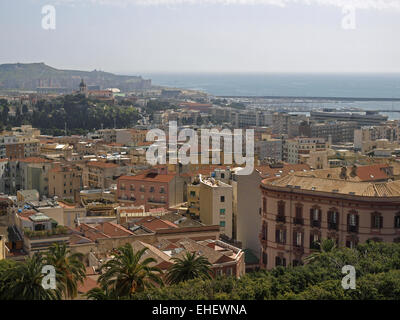 Cagliari, view from Castello, Sardinia, Italy Stock Photo