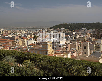 Cagliari, view from Castello, Sardinia, Italy Stock Photo