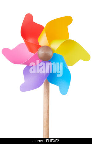 Pinwheel, colorful toy close up Stock Photo