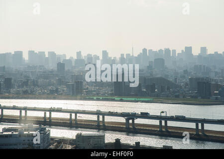 General view from Tower Hall Funabori,Edogawa-Ku,Tokyo,Japan Stock Photo