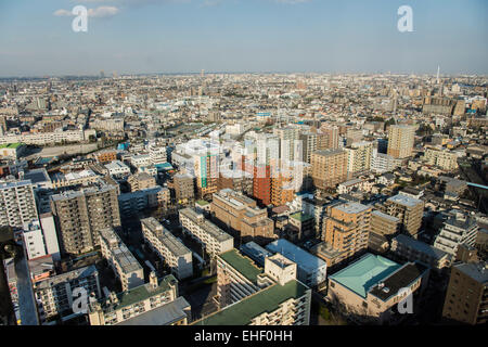 General view from Tower Hall Funabori,Edogawa-Ku,Tokyo,Japan Stock Photo