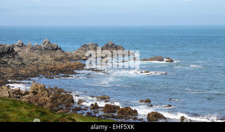 South coast on the Channel Island of Guernsey Stock Photo