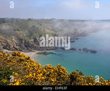 South coast on the Channel Island of Guernsey Stock Photo