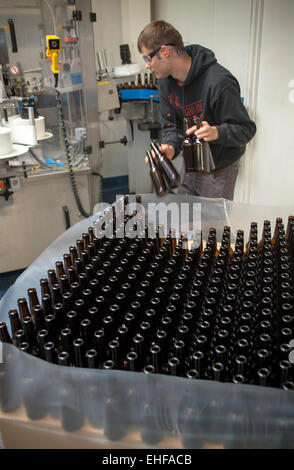 Bottling Section Camden Town Brewery London Stock Photo