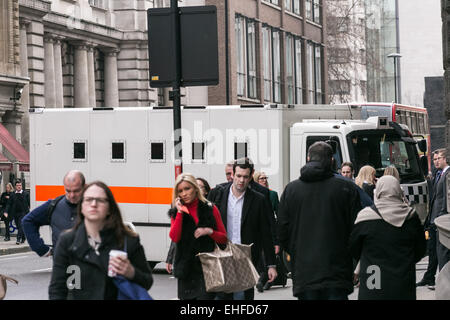 London, UK. 13th March, 2015. Mohammed Ammer Ali arrives in custody at Old Bailey Court Credit:  Guy Corbishley Alamy Live News Stock Photo