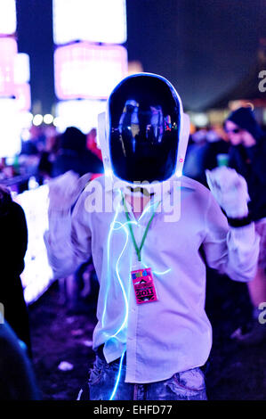 Cubehenge in the Dance Village at Glastonbury festival Thursday 23rd June 2011. Stock Photo