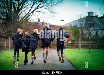 Sidcot School in Winscombe, North Somerset which is run on the Quaker philosophy to education - Year 6 pupils Stock Photo