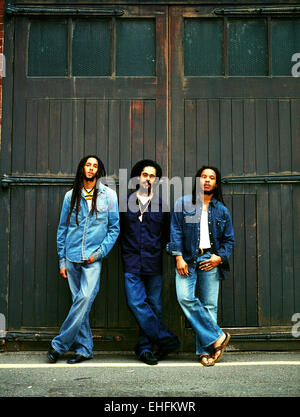 Portrait of Julian Damian and Steven Marley. Stock Photo