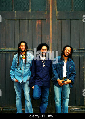 Portrait of Julian Damian and Steven Marley. Stock Photo