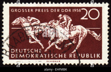 GDR - CIRCA 1958: stamp printed in GDR (East Germany) Stock Photo