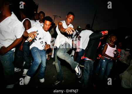 Passa Passa street party in Kingston Jamaica. Stock Photo