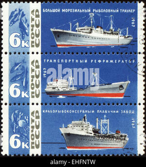 USSR - CIRCA 1967: stamps printed in USSR Stock Photo